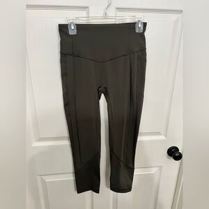 Lululemon Olive Green High-Waisted Leggings
